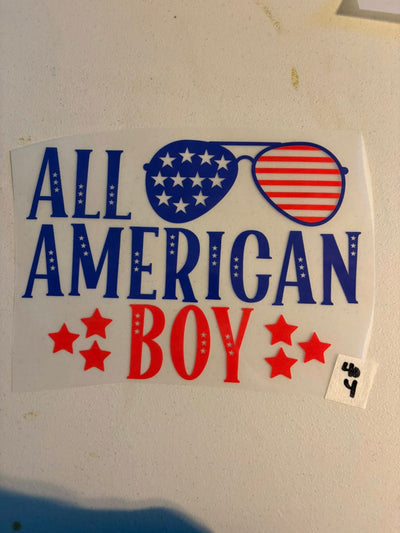 All American Boy Flag Aviators DTF Transfer