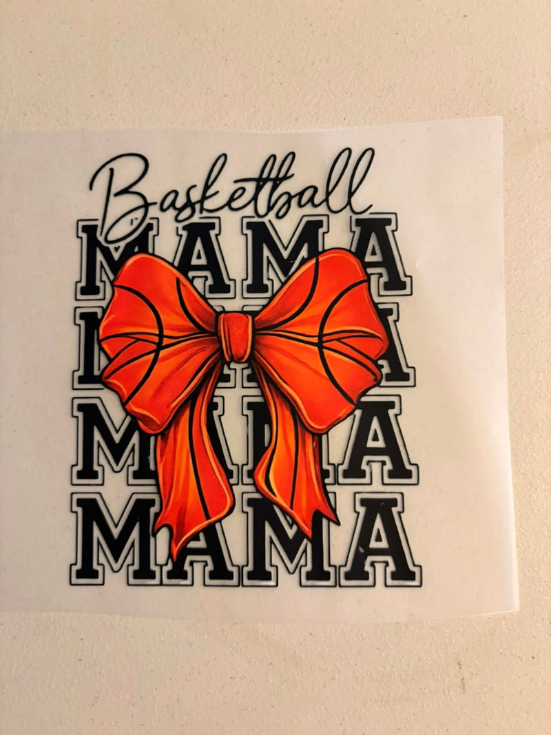 Basketball Mama Stacked Bow DTF Transfer